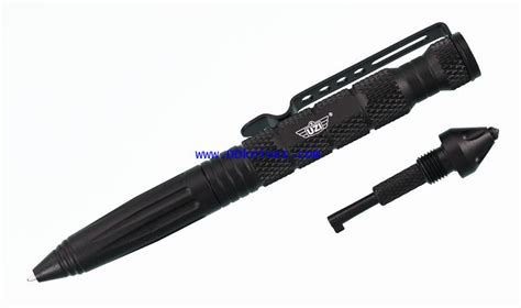 ปากกาแทคติคอล UZI Tactical Defender Pen 3 w/ Crown Hand Cuff Key, Black ...