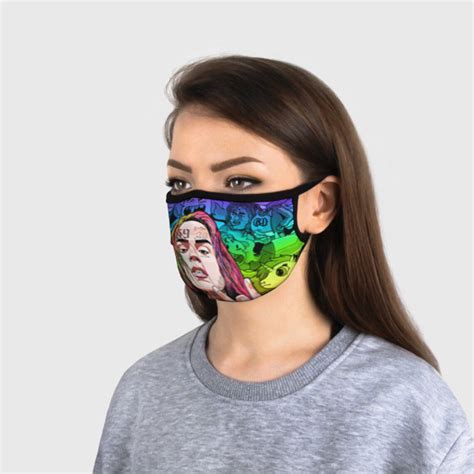 6ix9ine Face Mask Tekashi Six Nine Mask Reusable Washable Etsy