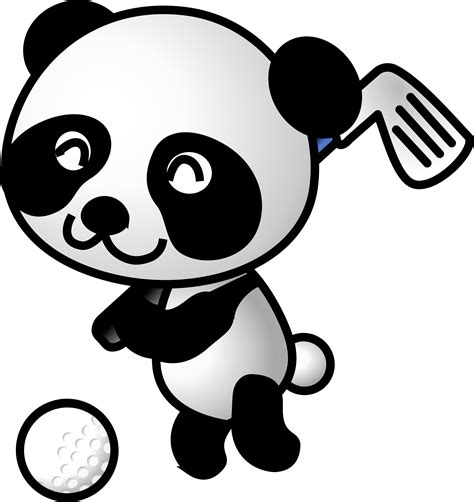 Clipart Golf Panda