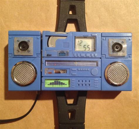 Kronoform Hi Band Blaster Wrist Watch Takara 1984 Blue Boombox Tested