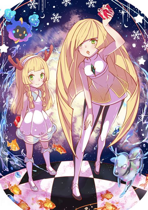 Lillie Lusamine And Cosmog Pokemon And 2 More Drawn By Yougen