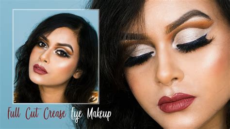 How To Full Cut Crease Eye Makeup Tutorial For Beginners Youtube