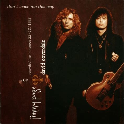 Rock Anthology Jimmy Page And David Coverdale Dont Leave Me This Way