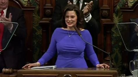 Michigan Gov Whitmer Focuses On Roads In First State Of The
