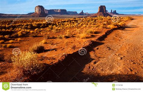 Monument Valley Desert Landscape Stock Photo Image Of