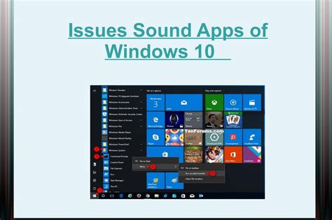 Issues Sound Apps Of Windows 10 Windows Support By Windows Technical