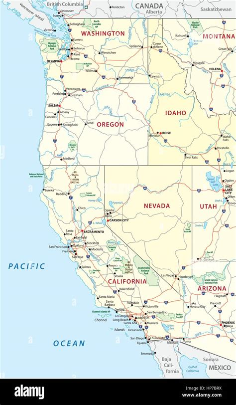 West Coast United States Map America Map Game