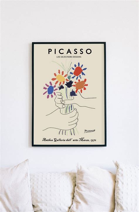 Picasso Rare Vintage Poster Art Exhibition Galleria 1972 Pablo Picasso