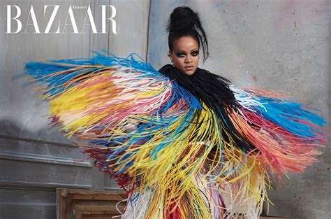 Rihanna Stuns In High Fashion Harpers Bazaar Photo