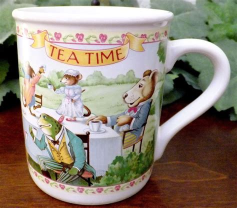 Coffee Mug Hallmark Tea Time Wonderland Party Animals Victorian Formal