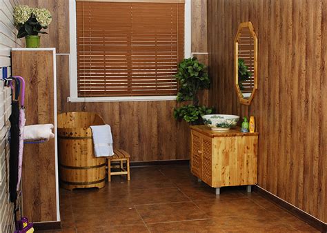 Maybe you would like to learn more about one of these? Sandalwood UPVC Wall Cladding / Smooth Vinyl Wall Panels ...