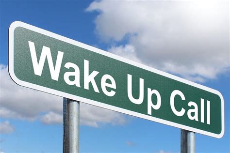 Wake Up Call Highway Sign Image