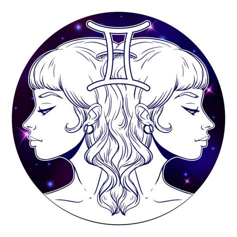 Best Gemini Constellation Tattoo Illustrations Royalty Free Vector