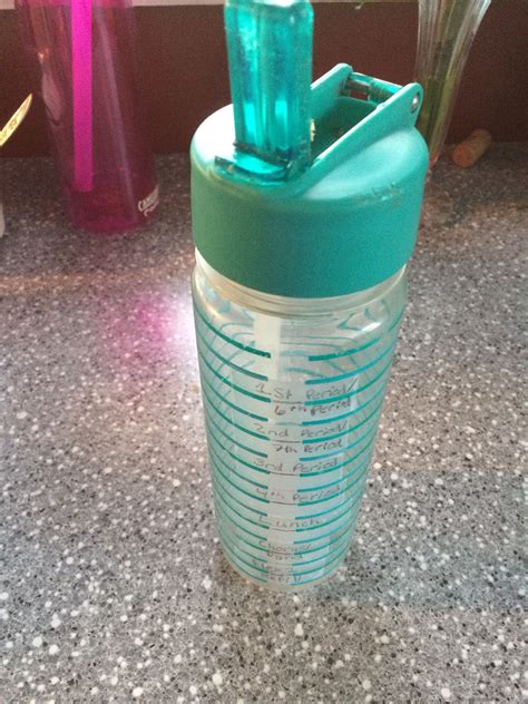 School schedule water bottle | Water bottle, Bottle, Reusable water bottle