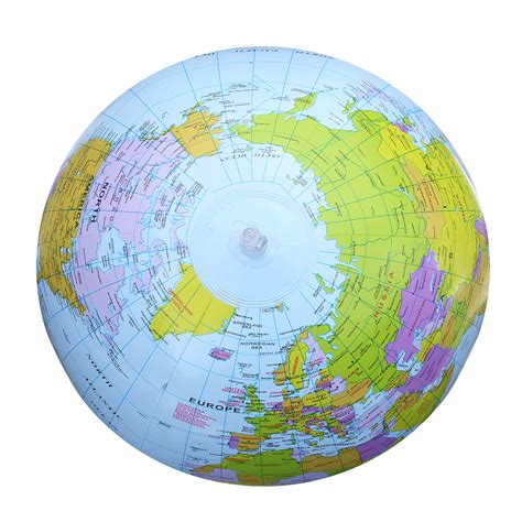 Pvc Inflatable Globe Beach Ball Geography 16inch World Map Educational