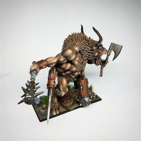 Minotaur Warhammer Army Chaos Giant Commision Beastmen 9thage