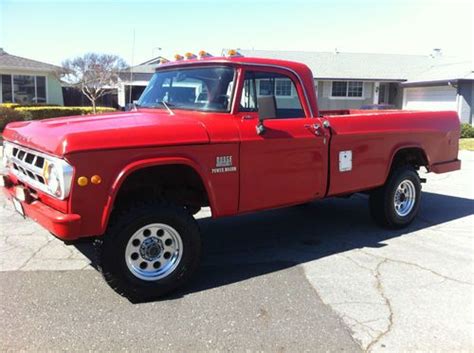 Sell Used 1969 Dodge W 200 Power Wagon 4x4 Pickup 383 No Reserve 100