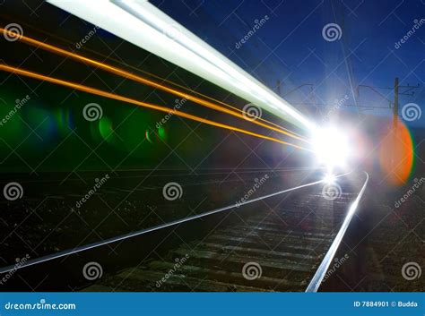 Abstract Of Fast Train Passing By Stock Image Image Of Station
