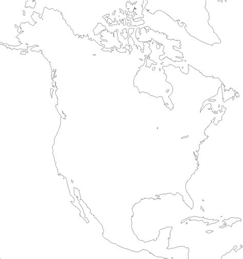 Mapa de América del norte Paises y Capitales de Norteamérica Descargar e Imprimir Mapas