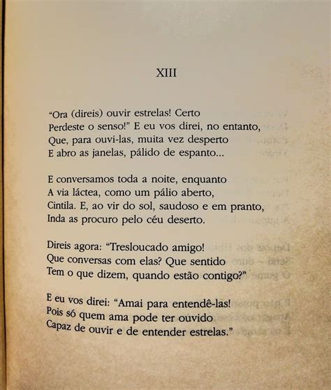 Ouvir Estrelas Olavo Bilac Poemas Poemas Curtos Versos E Poesias