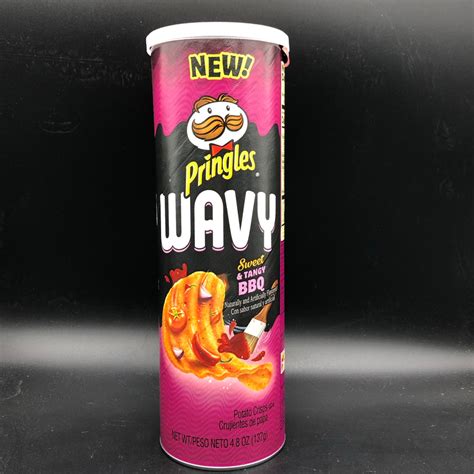 Pringles Wavy Sweet And Tangy Bbq Flavour Potato Crisps 137g Usa