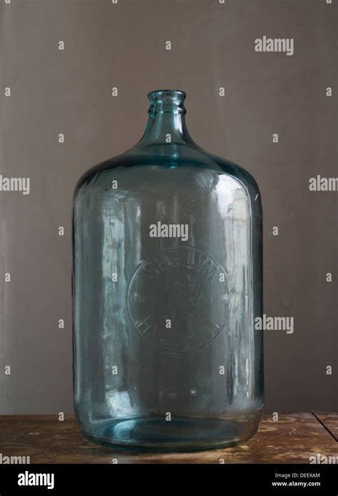 Vintage 5 Gallon Glass Jug Stock Photo Alamy
