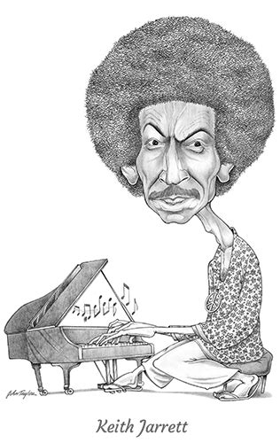 Keith Jarrett Jazz Musician Caricature Downloadable John Taylor