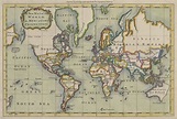 Mapas históricos del mundo: Mapamundi - Siglo XVIII