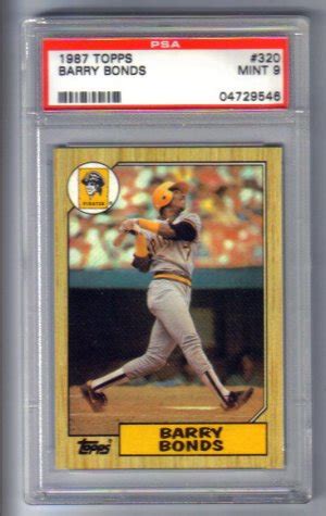We did not find results for: BARRY BONDS - 1987 Topps #320 Rookie card - PSA Mint 9