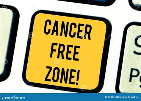 Text Sign Showing Cancer Free Zone Conceptual Photo Club For Educating