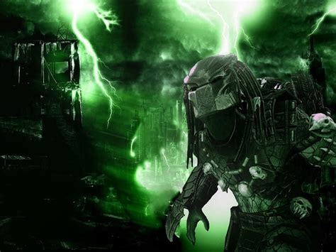 The Predator Buildings Lightning Alien Skulls Hd Wallpaper Pxfuel