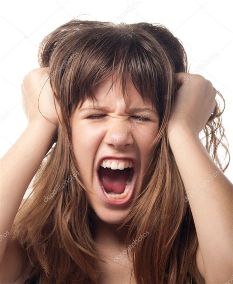 Angry And Frustrated Teenage Girl — Stock Photo © Solidphotos 7135183