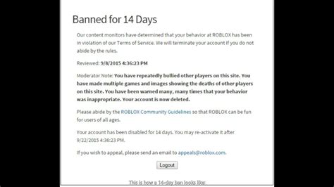 How To Make A Day Ban In Roblox New Youtube