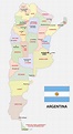 Mapa da Argentina - América do Sul Destinos
