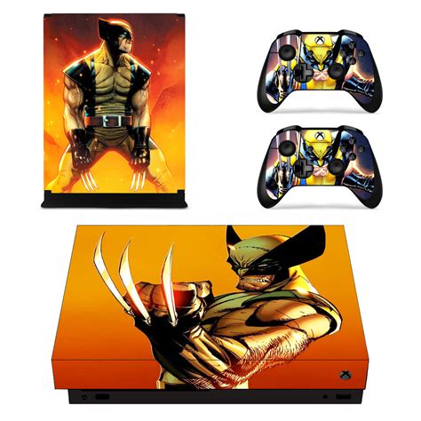 Xbox One X Console Vinyl Skin Wolverine Marvel Skin Cover Decal