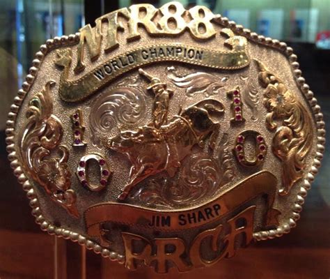 Jim Sharp 1988 World Champion Bull Rider Cowboy Belt Buckles Western