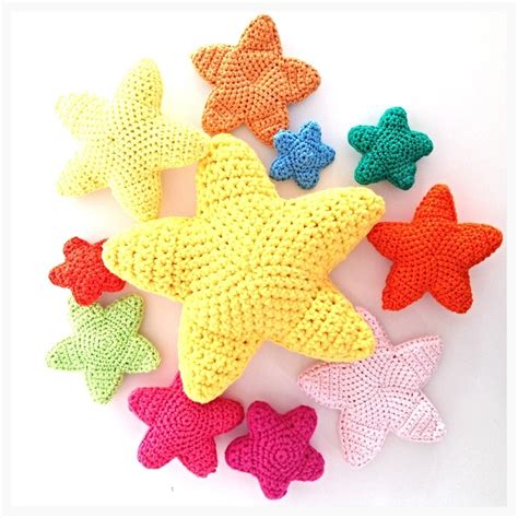Crochet Stars Pattern Pack Five Different Sizespatterns