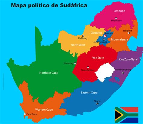 Mapas De Sudáfrica A Través Política Geografía Y Más Escuela De Mapas