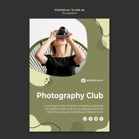 Free Psd Photography Club Poster Template