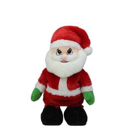 12 Animated Tickle N Laugh Santa Claus Plush Christmas Figure