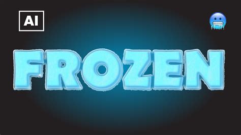 How To Design An Ice Text Effect In Adobe Illustrator Cristmas 3d Text