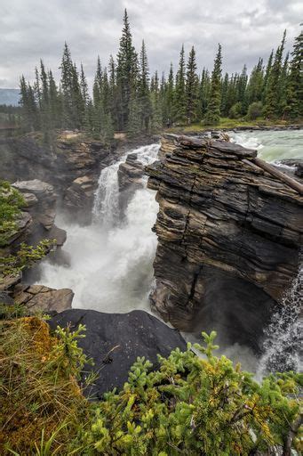 Check Out My Art Piece Athabasca Falls Jasper National Park On Crated