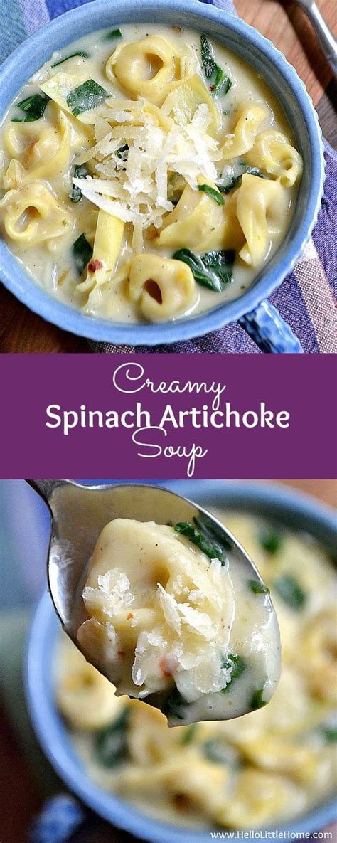 Creamy Spinach Artichoke Soup Popular Recipes