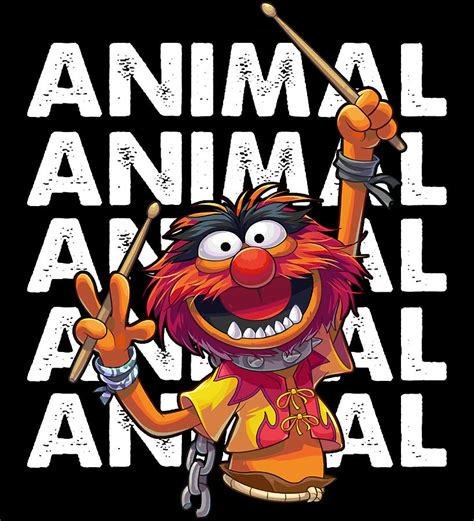 Animal Drummer The Muppets Show Meepers Gonna Painting By Wilkinson