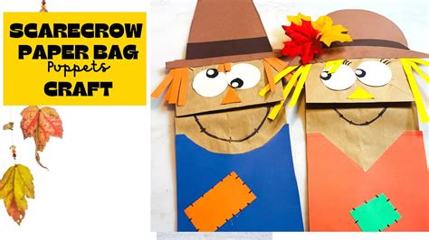 Scarecrow Paper Bag Puppet Thanksgivingcrafts Thanksgiving2020