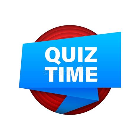 Quiz Time Logo With Clock Concept Of Questionnaire Show Sing Quiz