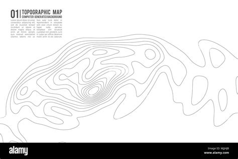 mapa topográfico de fondo de contorno mapa topo con la altitud mapa de contornos vectoriales