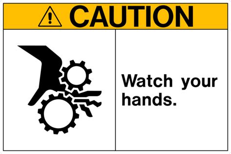 Caution Hand Safety Western Safety Sign