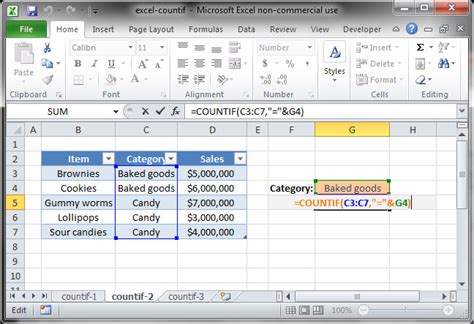 How To Use Countif Function In Excel Example Sample File Images And