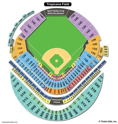 Tropicana Field Seating Chart With Row Numbers Bios Pics